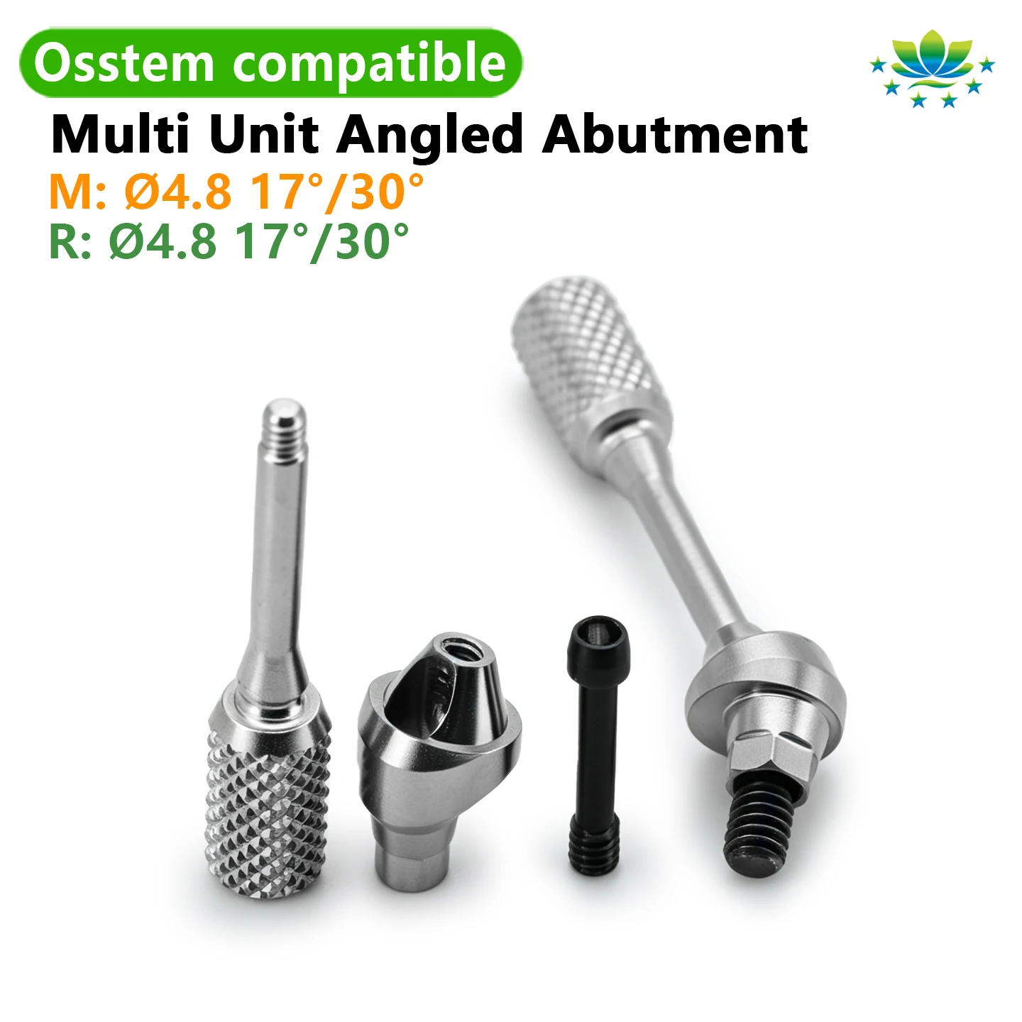 For Osstmm TS OEM ODM Multi-Unit Angled Abutment Dental Implant Prosthetic Components Custom Angulated Abutment for Dental Lab