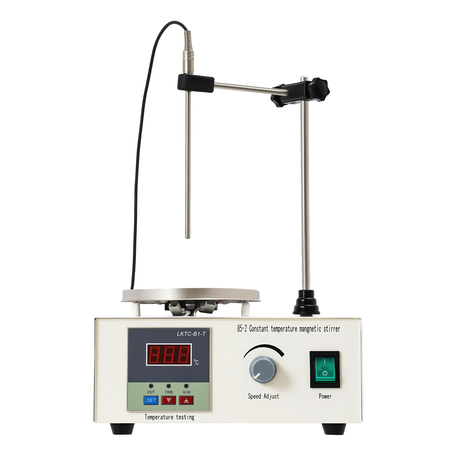 Picture 6: Lab Magnetic Stirrer Hotplate with Digital Display 0-2000RPM Stepless Speed 0-99℃ Temp Control for 2000ml Mixing Solution