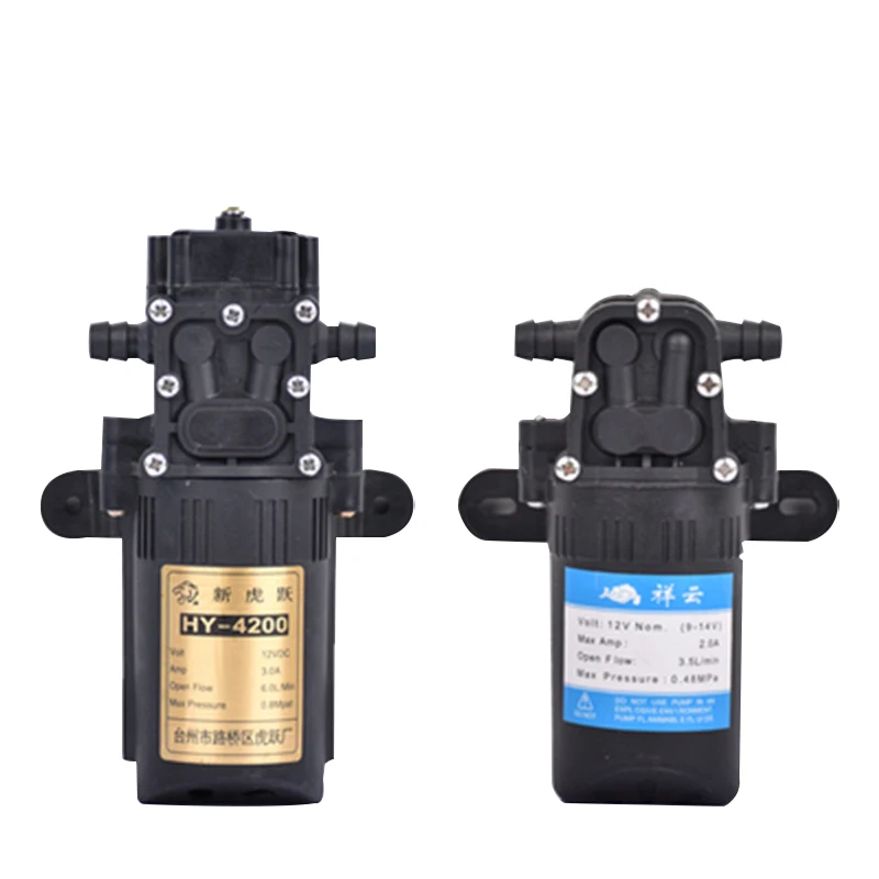 High quality Micro Diaphragm sprayer Water Pump 0.48 0.8mpa DC12V Self-priming Booster Pump Automatic Switch