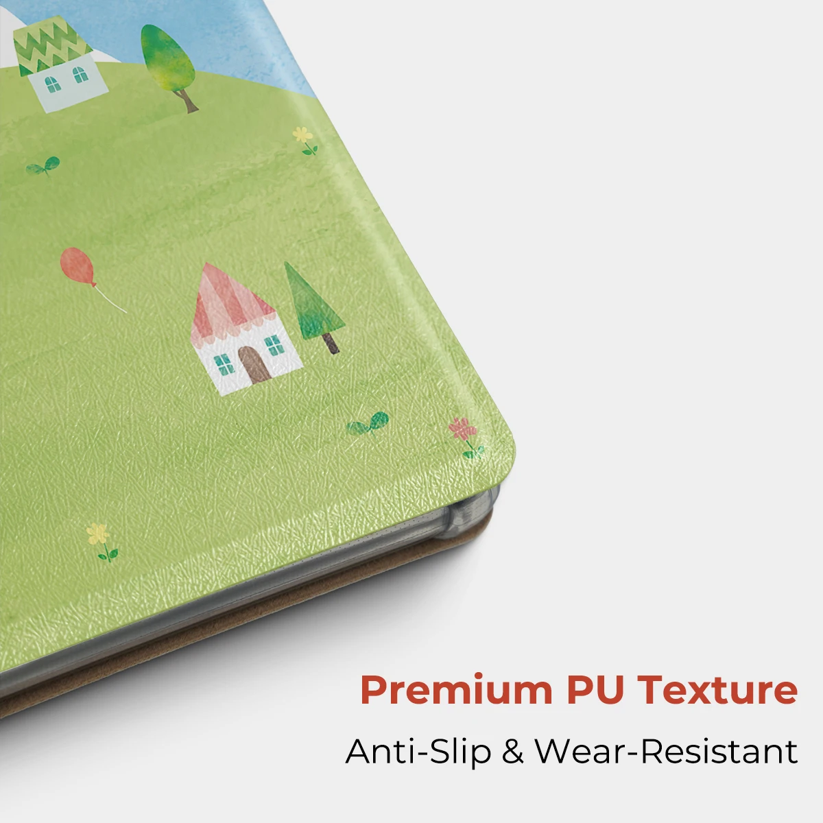 Twosheep Landscape Illustration Magnetisch abnehmbare Hülle für XTEINK X3, XTEINK X4, abnehmbare Abdeckung, transparente TPU-Rückenschale – Detail 4