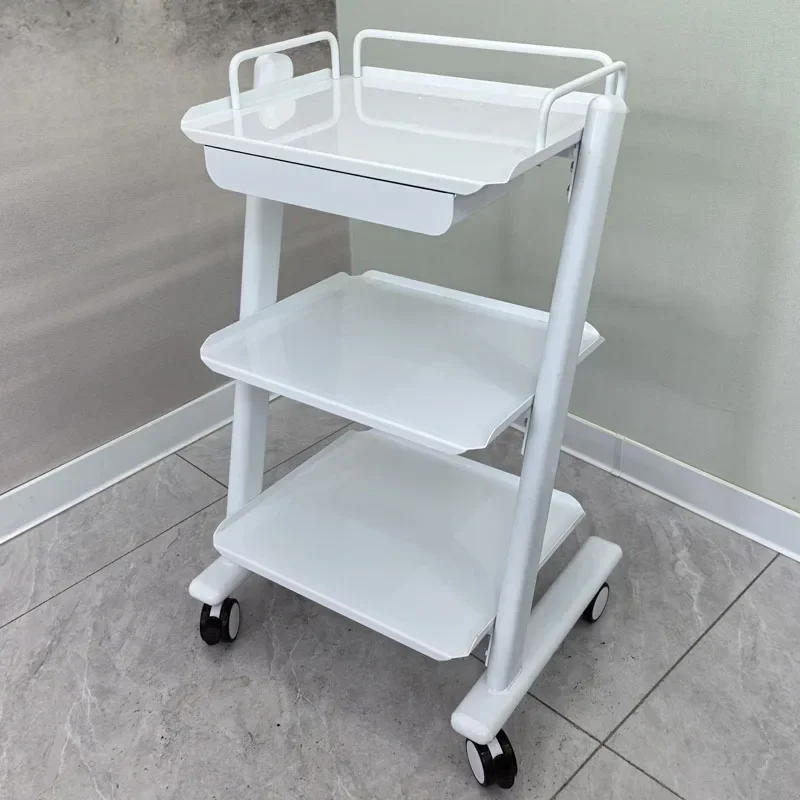 Carrello Carrello Vassoio per salone di bellezza Lashista Organizzatore ausiliario Ruote Parrucchiere Estetista Auto Bar Spa Mobili multiuso