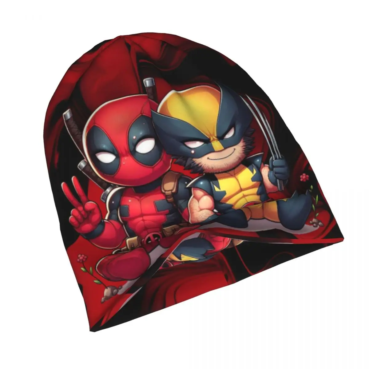 Hat 2024 MARVEL Video Thin Caps For Men Women Deadpool & Wolverine Skullies Beanies Ski Caps Soft Bonnet Hats