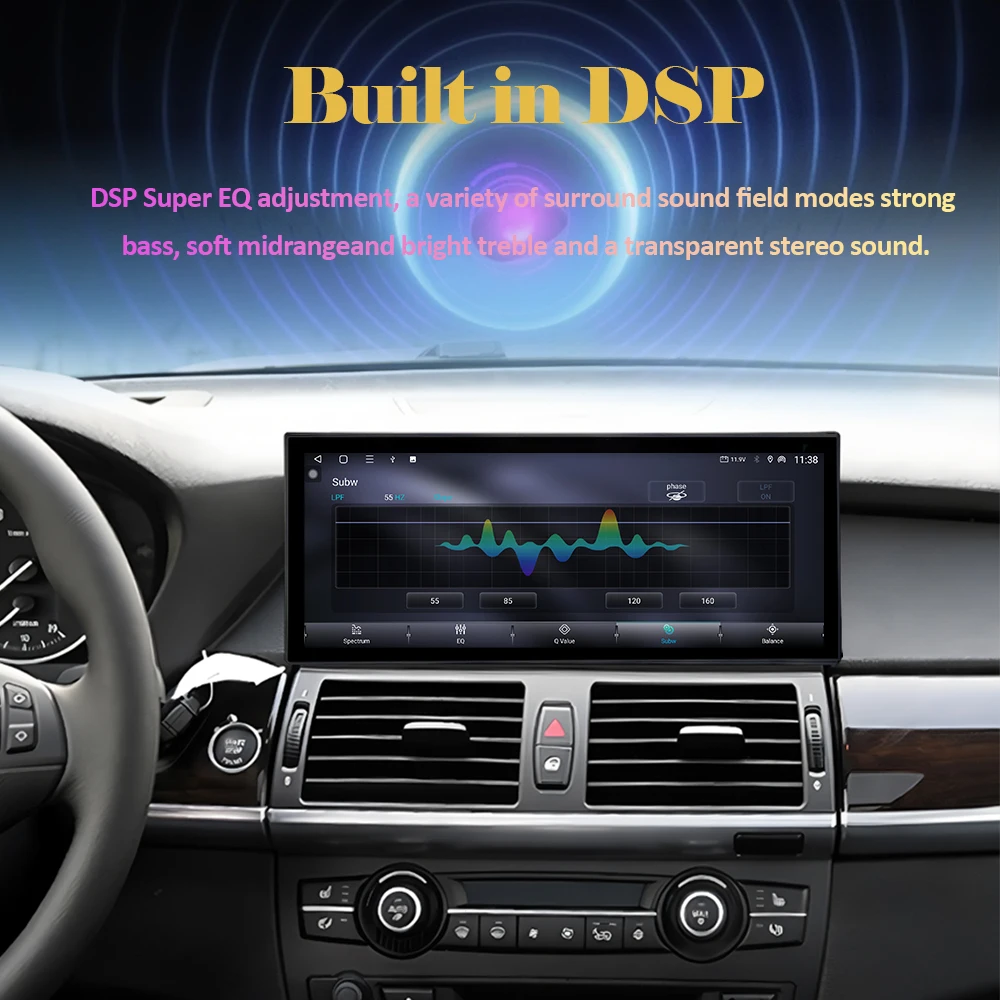 نظام تحديد المواقع والملاحة DVR WIFI لسيارات BMW X5 E70 X6 E71 2008-2013 CCC CIC نظام سيارة الصوت مشغل وسائط متعددة 12.3 "DSP ستيريو شاشة تعمل باللمس