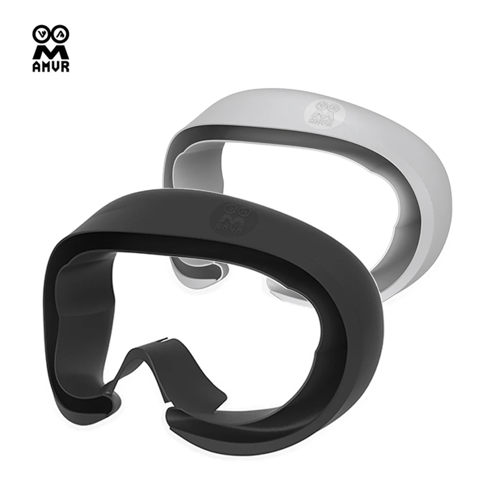 AMVR Silicone Face Cover for Pico 4/4 Ultra Comfortable Sweatproof Protective Cover Eye Mask for PICO 4 VR Glasses Accessories