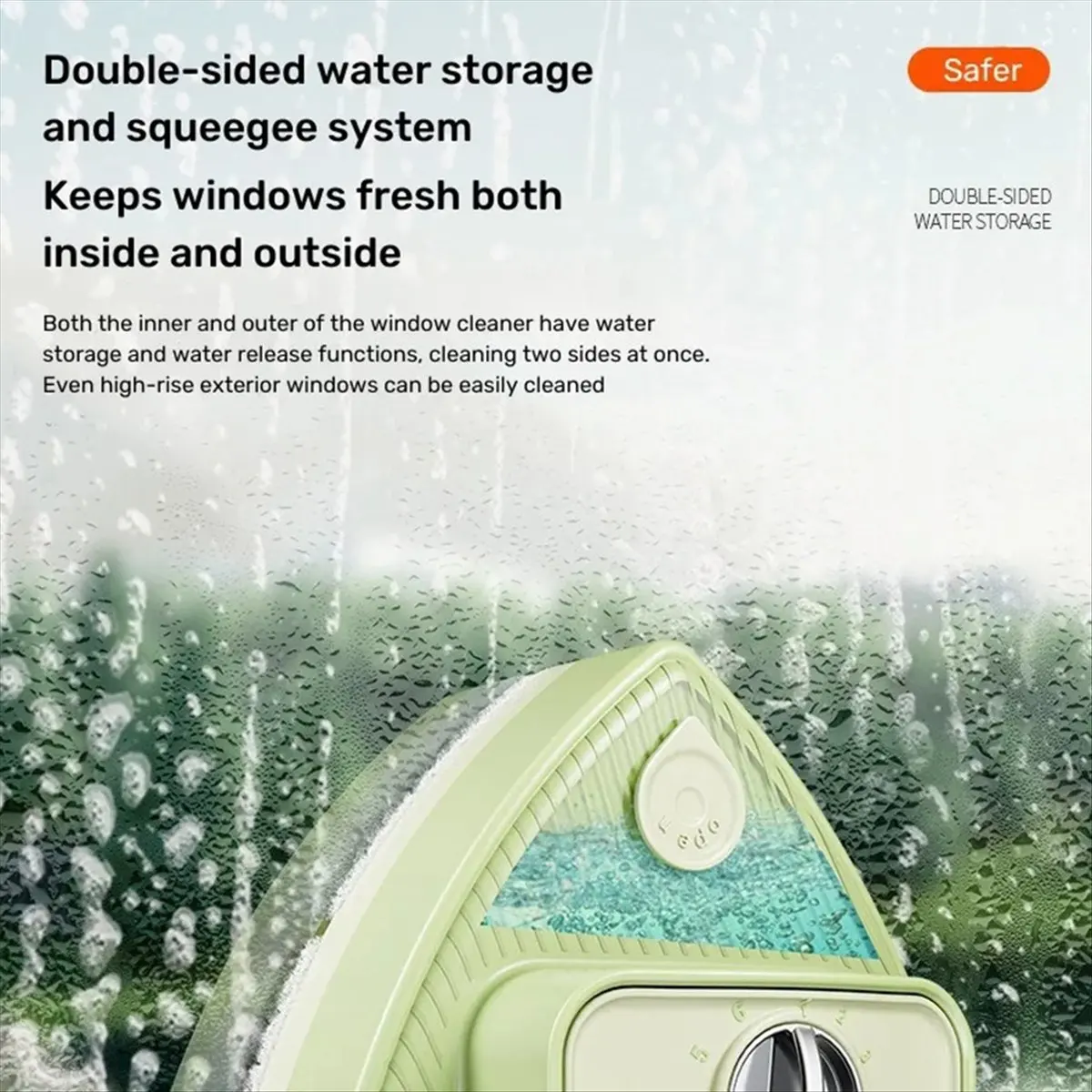 finefine Glass Cleaning Tool Household Brush Double-Sided Magnetic Window Cleaner Building Multifunctional Glass Cleaner