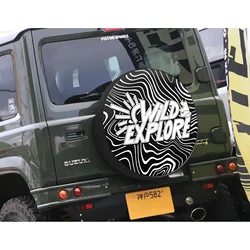28 Inches Spare Tire Cover For Suzuki Jimny JB64 JB74 JB64W JB74W Back Wheel Cover Storage Bag Protector Car Tools