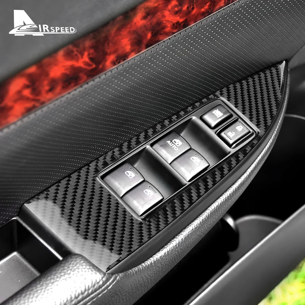

Real Soft Carbon Fiber Sticker For Subaru Legacy Outback 2010 2011 2012 2013 2014 LHD RHD Car Door Window Panel Accessories