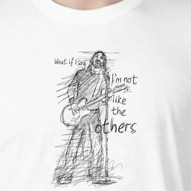 

Dave Grohl – Foo Fighters, , Kids, Rock, The Guitarists, The Singers,Dave Grohl – Foo Fighters_00000212- hand-drawn pattern T-sh