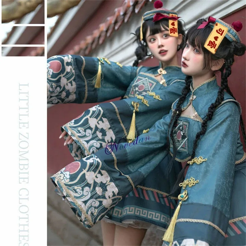 吸血鬼イースターゾンビ衣装コスプレ女性ロリータドレス帽子かつらアニメメイド中国ハロウィンパーティーゴシック服スカート衣装