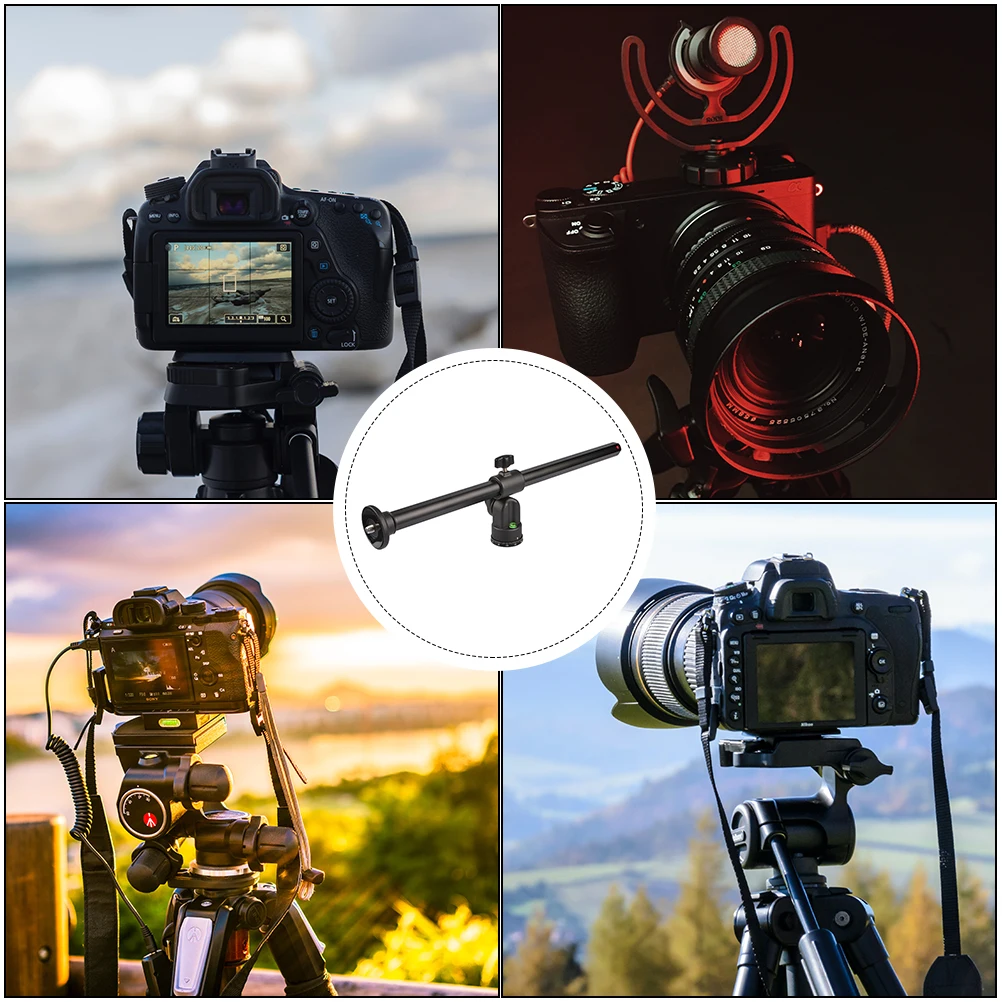 

360 Degree Rod Adjustable Metal Center Extension Arm For Bar Camera Arm Extension Camera Accessories 180 Tiltable