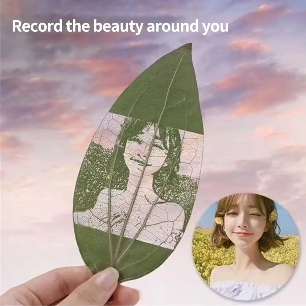 2pcs of leaves for laser engraving machine, exquisite and creative DIY laser engraving material, birthday gift, Valentine's Day