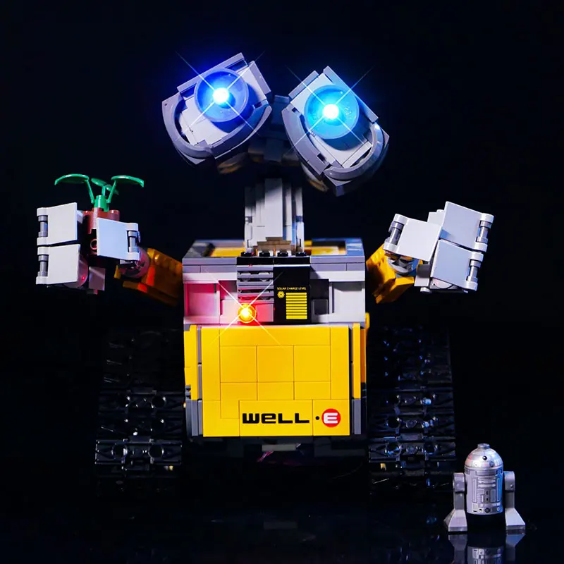 مجموعة إضاءة LED لجدار روبوت فيلم أنيمي LEGO 21303 - هدية E Ideas DIY (لا تشمل مجموعات الطوب لبنات البناء) #2