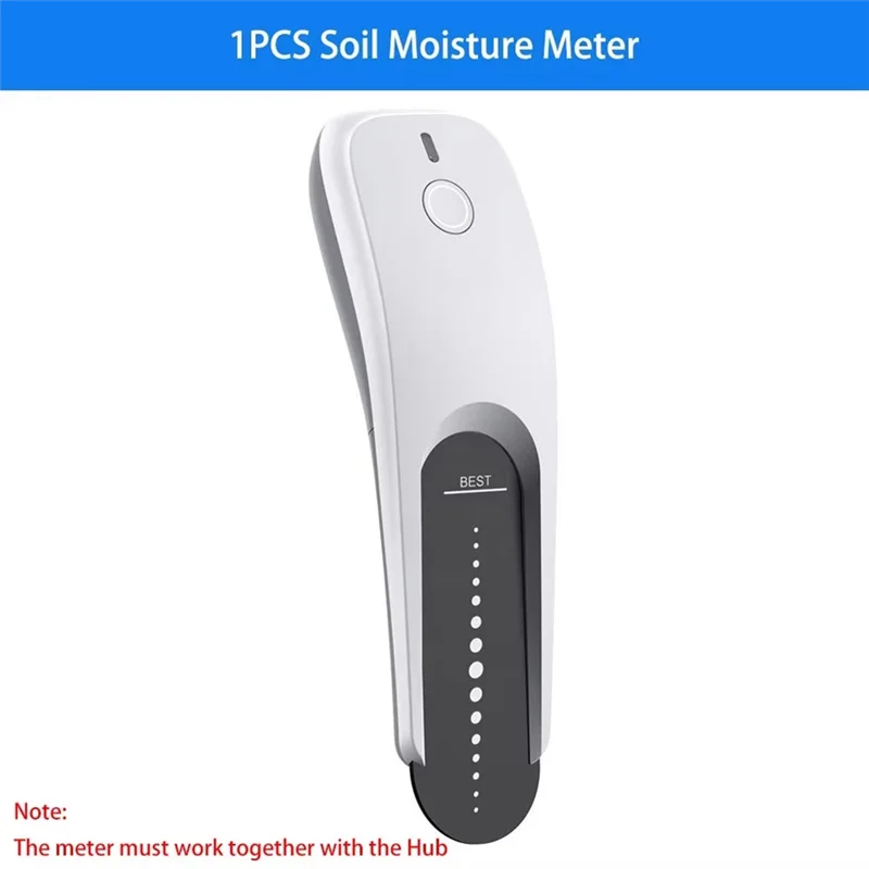 Medidor inteligente de umidade do solo ABFY-Wifi, testador de umidade/temperatura/luz do solo 3 em 1, sensor de umidade do solo sem fio para jardim