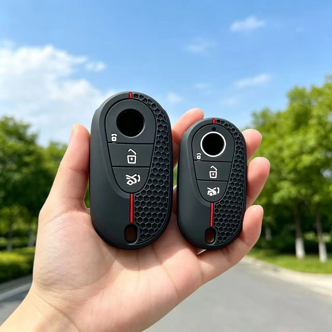 For Mercedes Benz C260l C200l Glc300l W223 W206 S350L S400L S450L S500L Car Key Cover Case For Mercedes Benz GLB250+ EV (X244)