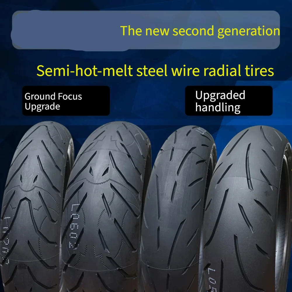 Steel Radial Motorcycle Tire 110/120/140/150/160/180 55/60/70ZR17 17 Inch Sport Bike Tyre