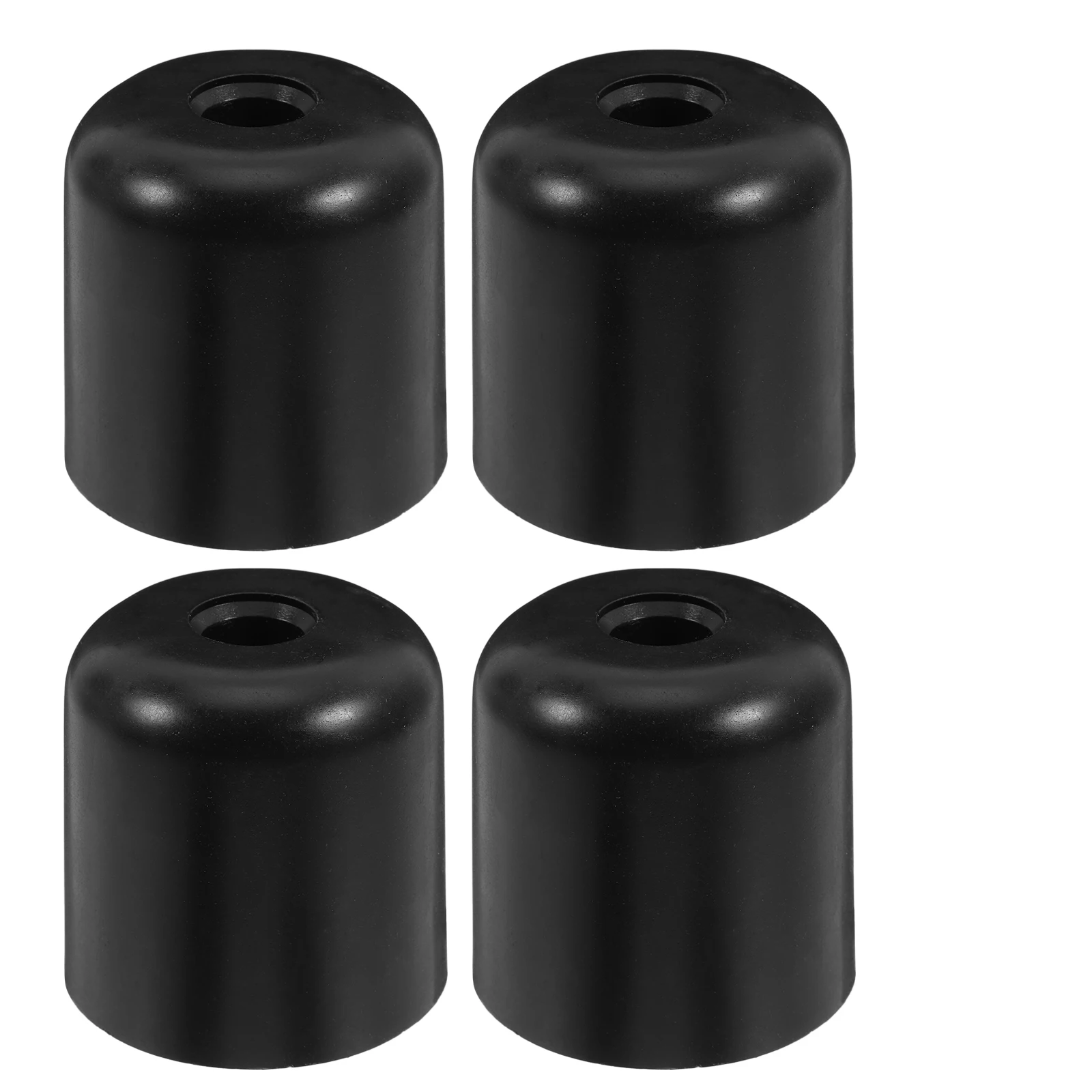 4 pièces 2 pouces noir rond conique meubles remplacement canapé Table armoire pieds robuste en plastique Support vis inclus canapé