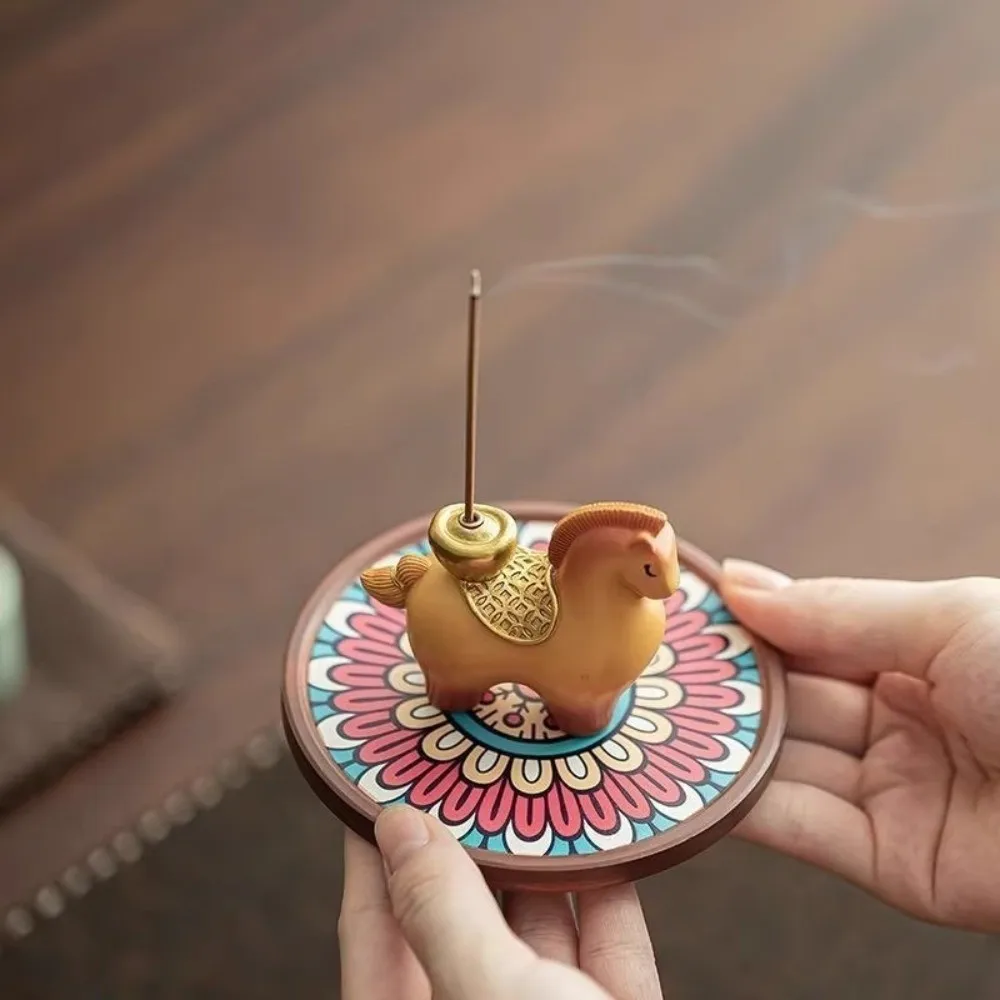 جديد مادة الراتنج زودياك المهر البخور الموقد الزينة تصميم الإبداعية البخور عصا حامل المهر شكل الموقد 2026 الحصان العام #1