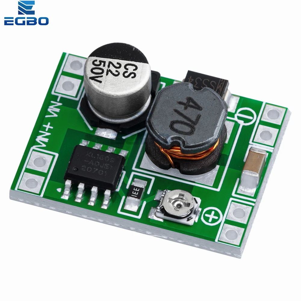 EGBO 1pcs XL1509 step-down module output voltage is adjustable Super mini small volume good