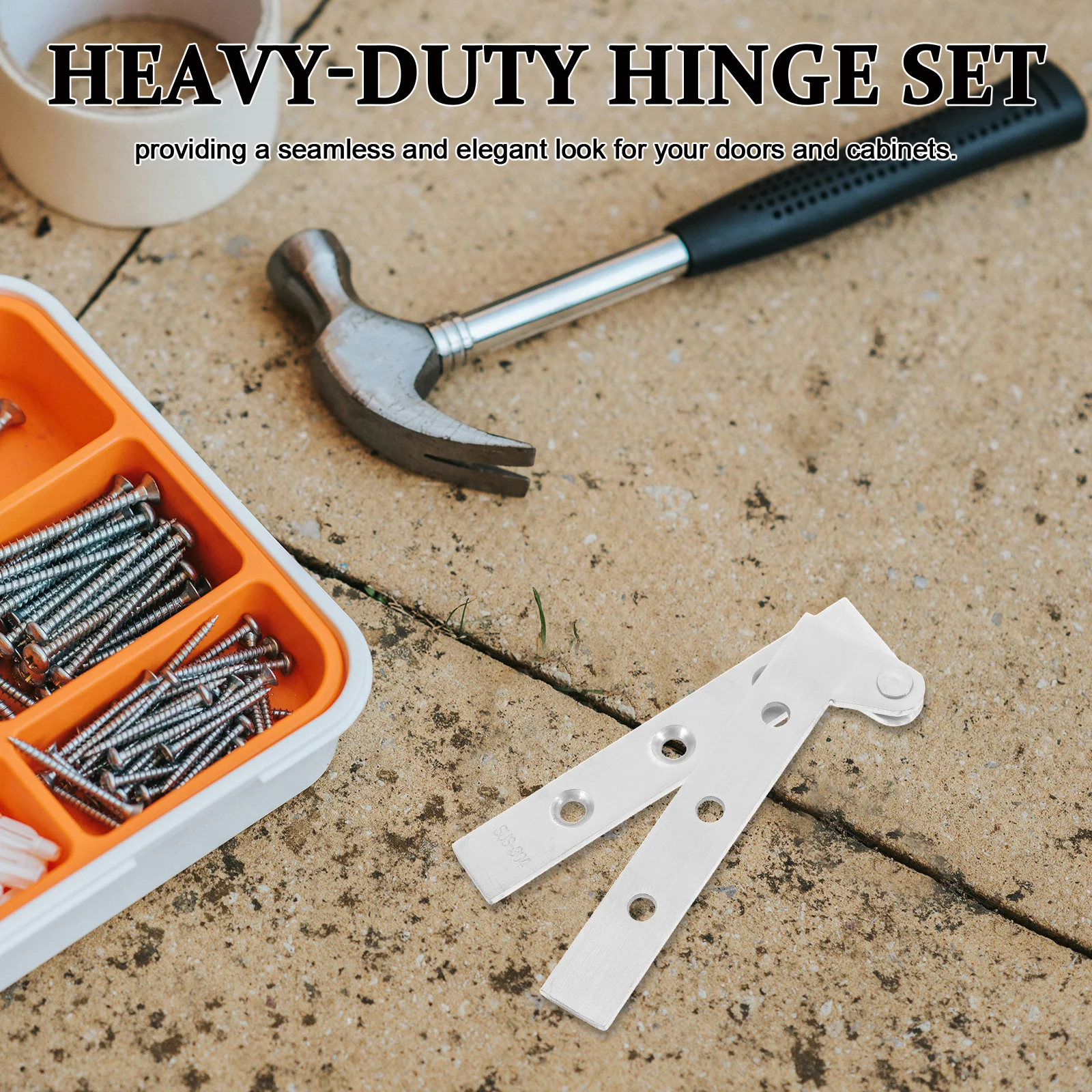 

4pcs Stainless Steel Seven Shaped Hidden 180 Degree Rotating Pivot For Doors Cabinets Folding Flip Window Diy Universal