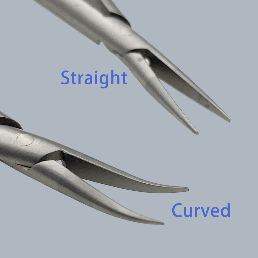 Pinze per porta aghi oftalmici Castroviejo con serratura 18/16/14/12,5 cm Strumenti per palpebre per strumenti oftalmici curvi dritti