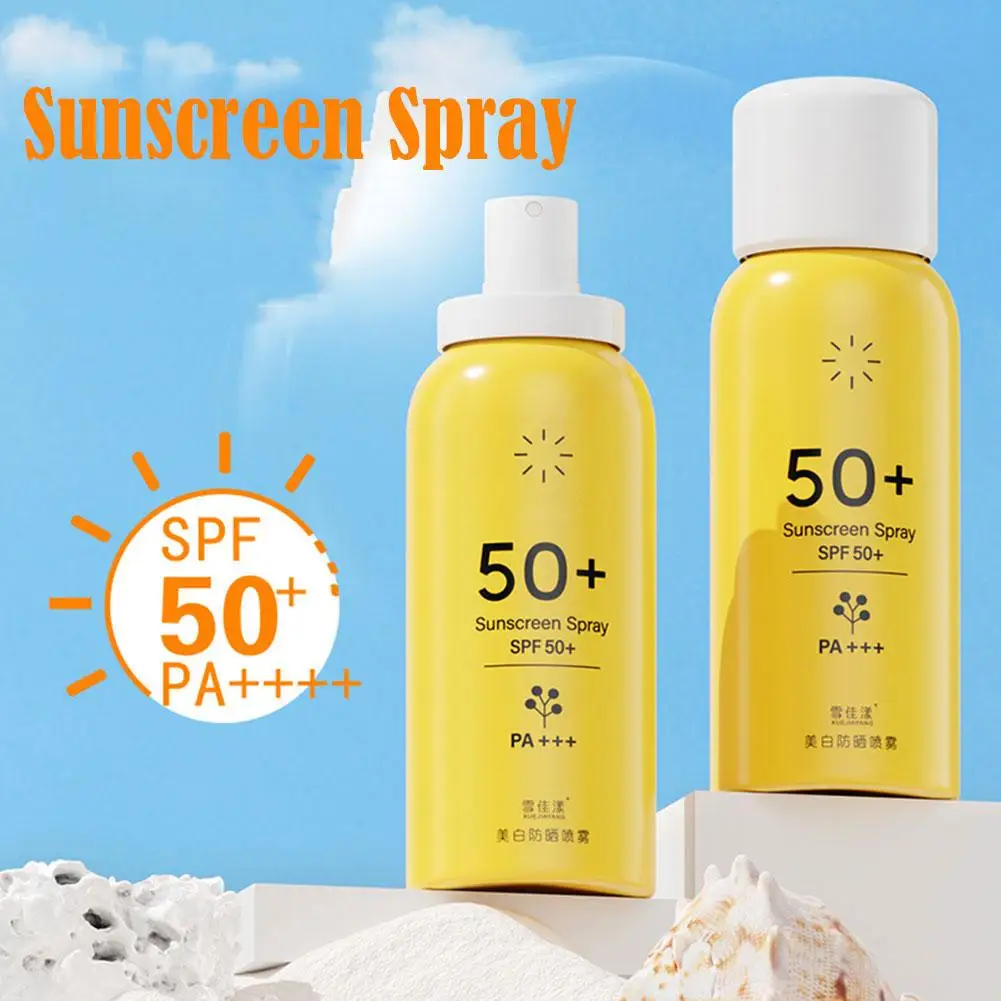 UVA/UVB Sun Protection - Sunscreen Spray SPF 50+, Water Resistant Fast Absorbing Sunscreen Body Spray Mist For Face & Body