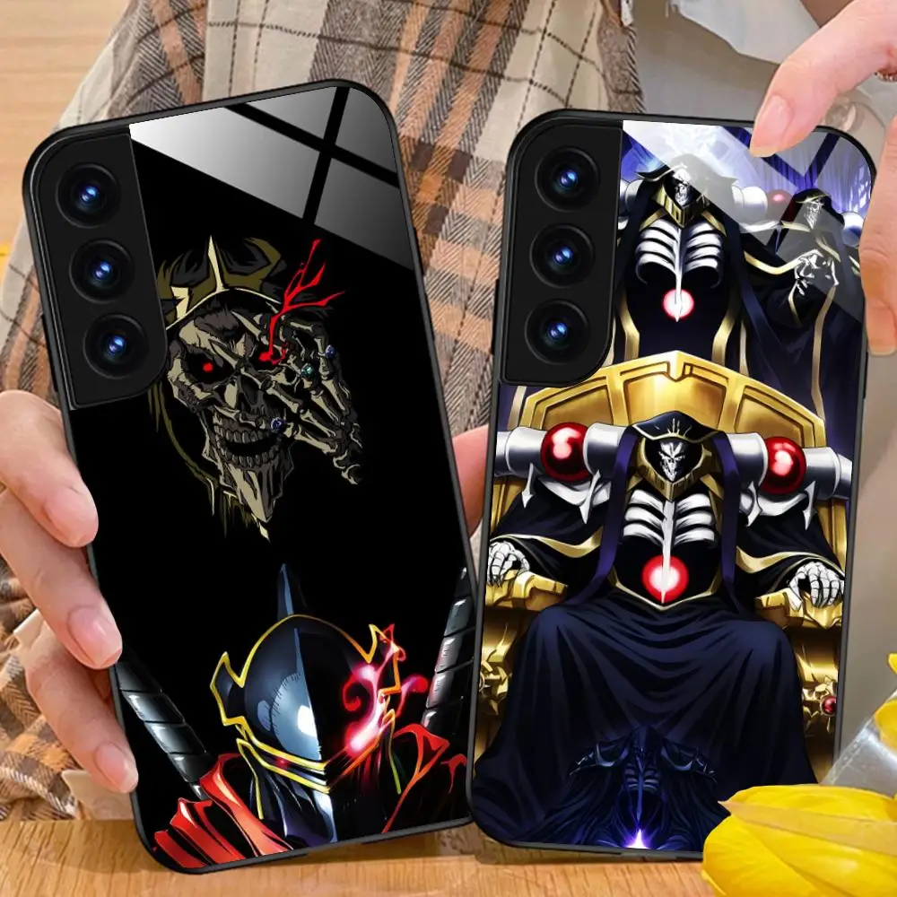 

Чехол для телефона Overlord Ainz ooal Gown для Samsung Galaxy S25 S24 S23 S22 S21 S20 Note20 Plus FE Ultra Glass Colorful Cover