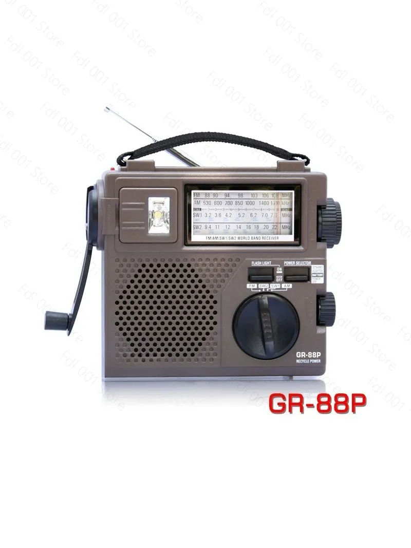 For Tecsun/Desheng GR-88P Portable DSP Digital Demodulation Emergency/Environmental Protection/Hand Power Generation Radio
