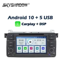 Carplay DSP PX6 IPS Android 10.0 4GB + 64GB Car DVD Player RDS Radio WiFi GPS Map Bluetooth 5.0 For BMW E46 M3 Rover 75 MGZT7