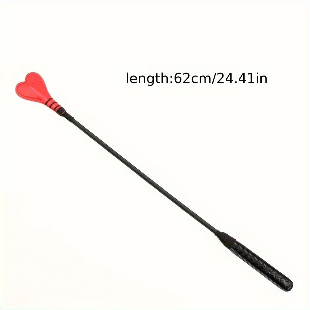 Flirting Love Shaped hand Clap Alternative Toys Leather Long Holding Handle Paddle Conditioning Sex Tools for Women&Couples Use