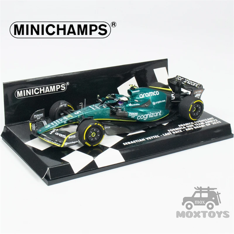 

MINICHAMPS 1:43 AM ARAMCO COGNIZANT FORMULA TEAM AMR22 - #05 S.VETTEL - LAST RACE ABU DHABI GP 2022 Resin Model Car