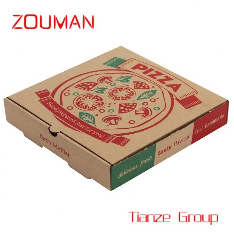 Caixa De Embalagem De Pizza, À Prova De Água, Alta Qualidade, Impressão Personalizada, Pizza Box Design