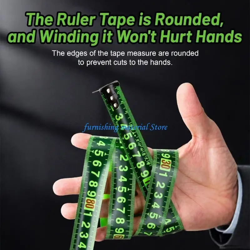 Y5GD 19mm/25mm Width Fluorescent Green Measuring Tape with Auto Lock for Industry