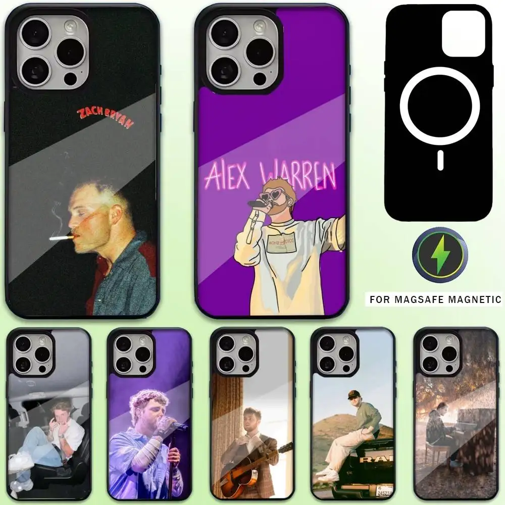 

Singer Z-Zach Bryan Phone Case For iPhone17,16,15,14,13,12,11 Plus,Pro Max Magnetic Magsafe Wireless Charging
