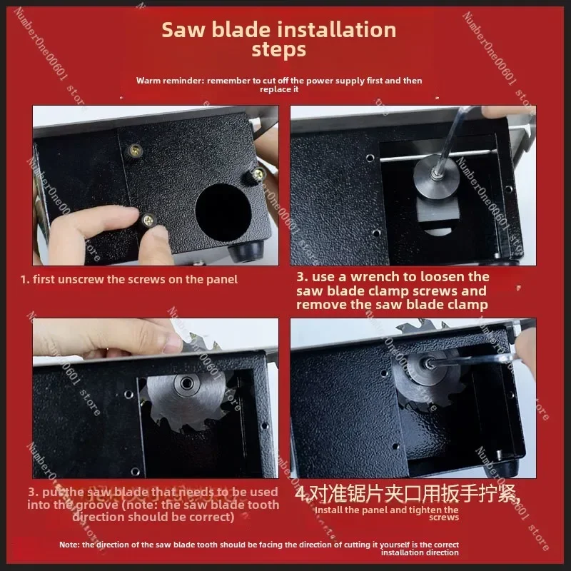 

Small Table Saw Multifunctional Chainsaw Bench Micro Cutting Machine Precision Small Household