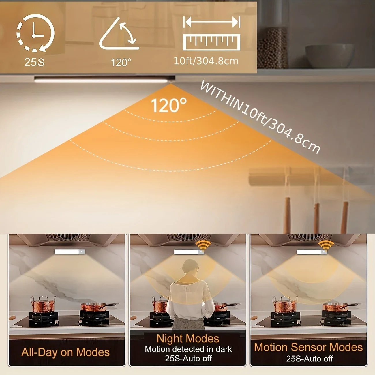 USB نوع قابلة للشحن محس حركة عمود إضاءة LED ضوء التعريفي ضوء الليل المحمولة للمطبخ السرير خزانة خزانة الممر