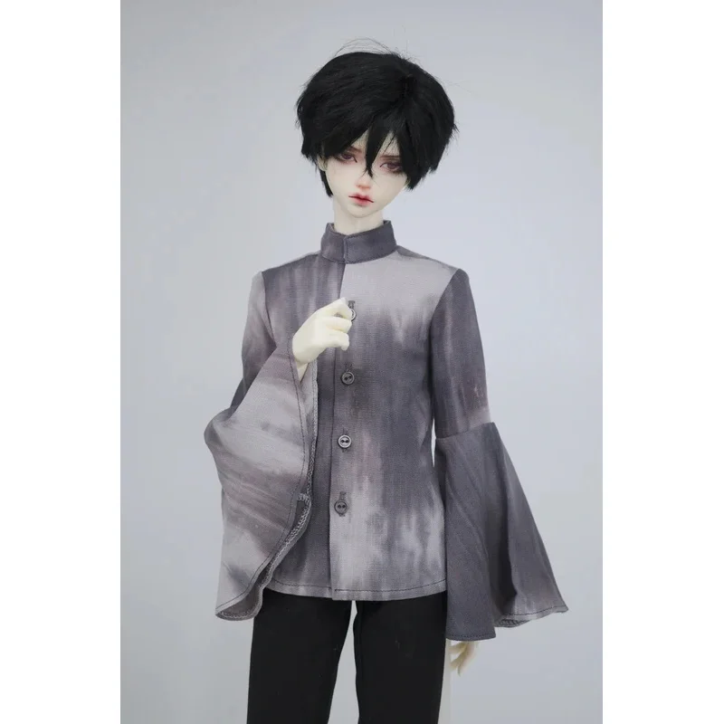 [고품질] 1/3 BJD 인형 타이다이 플레어 슬리브 스탠드업 칼라 셔츠 모델 ID75 POPO68 Uncle SD10 MSD 액션 피규어용