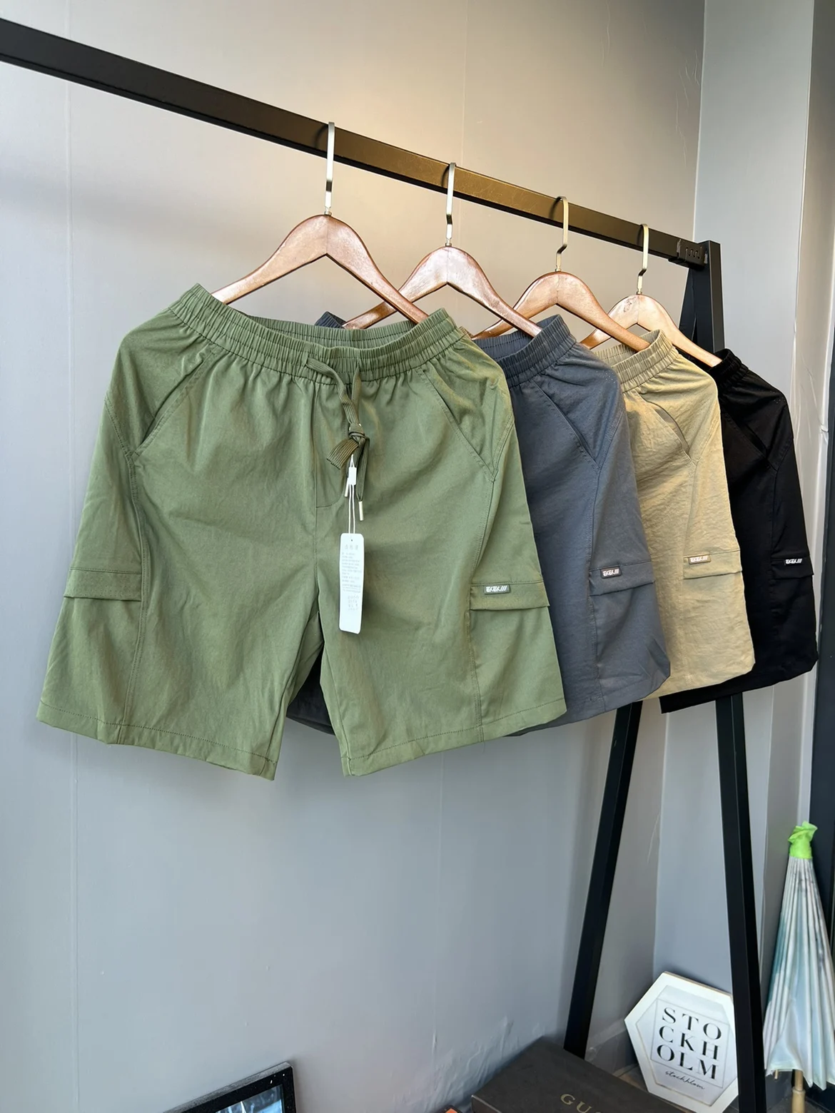 

Men's Outdoor ort orts 2025 Summer Qui Dry Thin Elastic mid Waist Straight Leg Pants Breathable Comfortable Lightweight