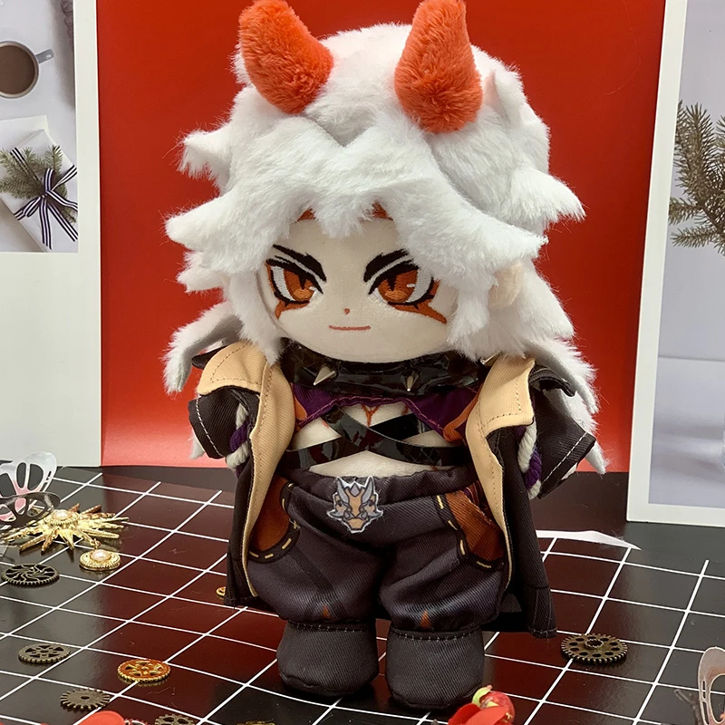 20cm  Arataki Straight Genshin Impact Anime Figure Arataki Itto Soft Stuffed Plush Change Clothes Doll Venti Xiao Plushie Toys