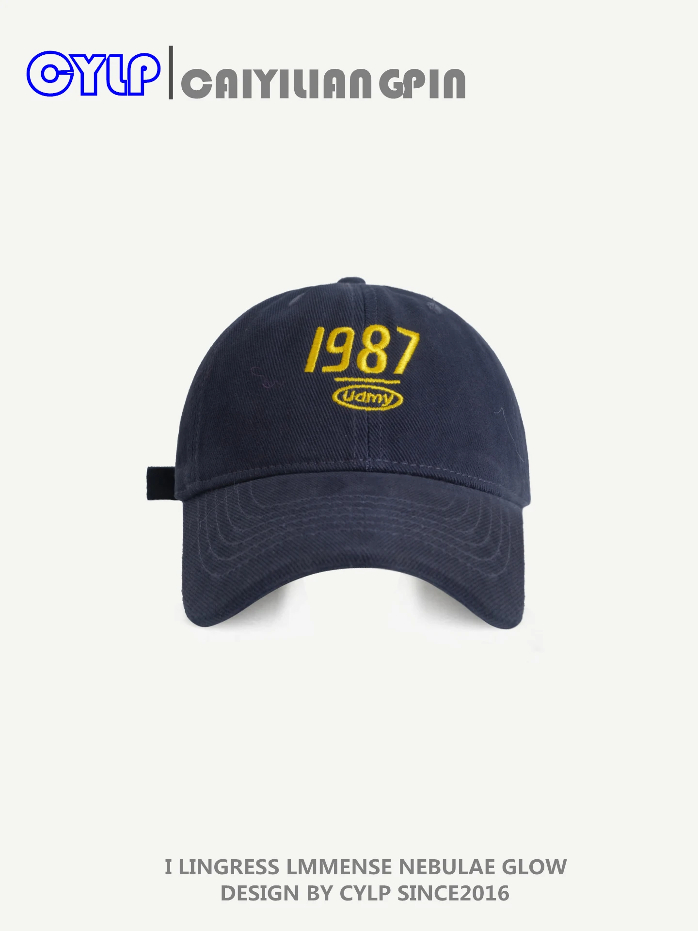 

Fashion Letter Embroidered Baseball Cap, Face Slimming Versatile Casual Soft Top Duckbill Cap