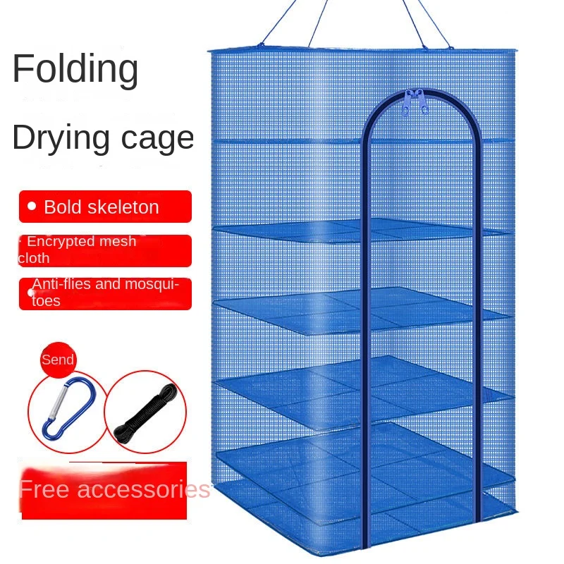 Multi-functional Drying Net Drying Cage Folding Fishing Net Drying Net Anti-fly Cage Home Drying Vegetable Net Drying Net Bag