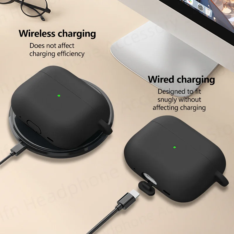 حافظة من السيليكون لأجهزة Apple AirPods Pro 3 Pro3 حافظة سماعة أذن لاسلكية 2025 جديدة للنساء ملحقات سماعات AirPods Pro 3