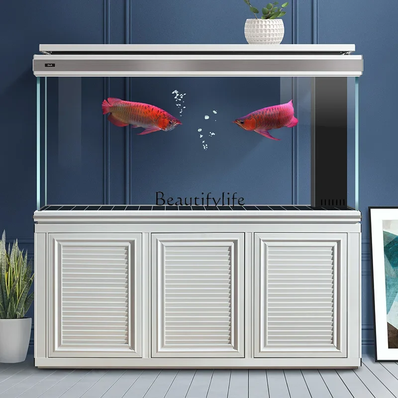 

yj9 Arowana Special Tank Living Room Fish Tank No Water Change Needed Large Ecological Bottom Filter Intelligent Aquarium