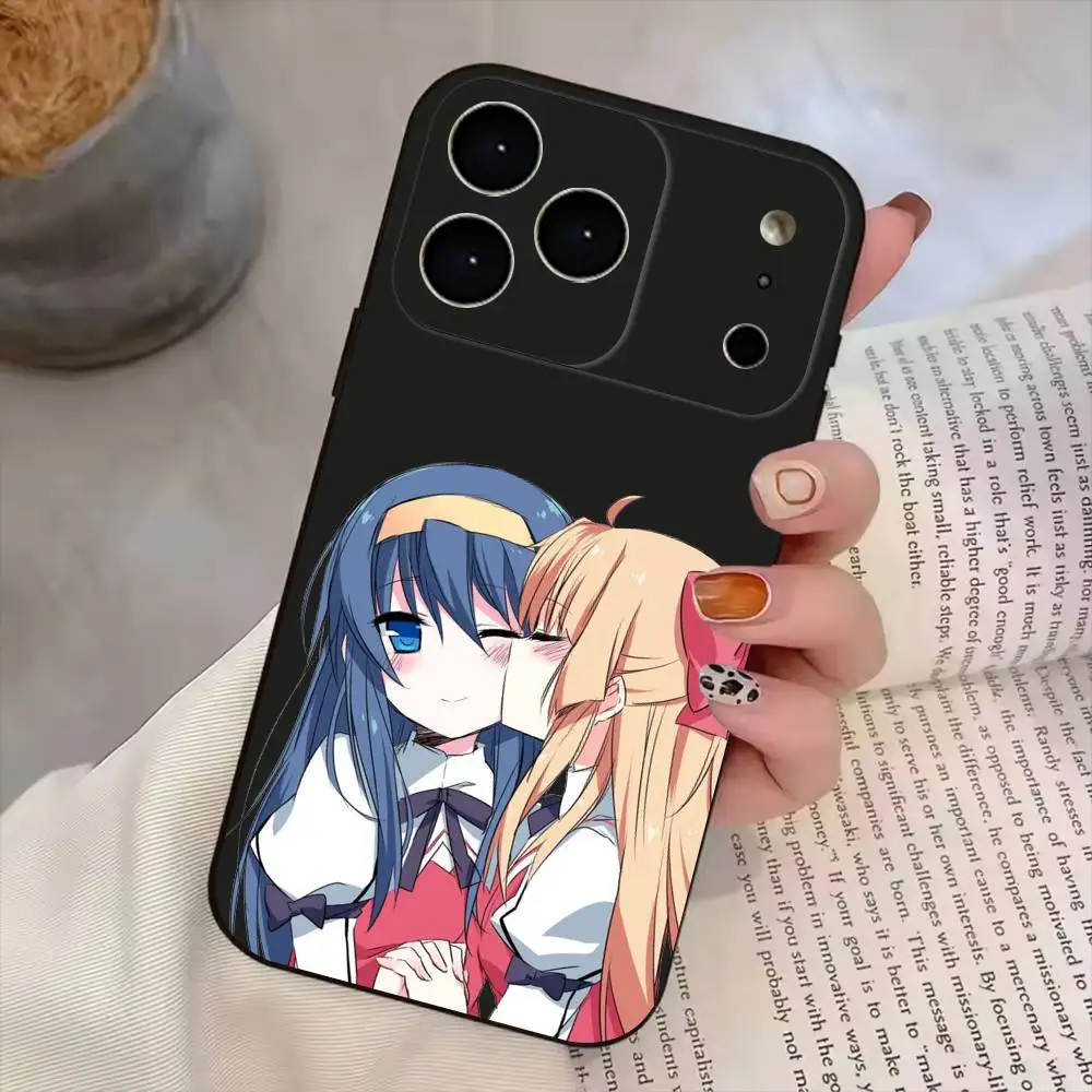 

GL Happy Sugar Life Manga Phone Case For iPhone 17,16,15,14,13,12,11 Plus,Pro Max, Soft Silicone Black Cover