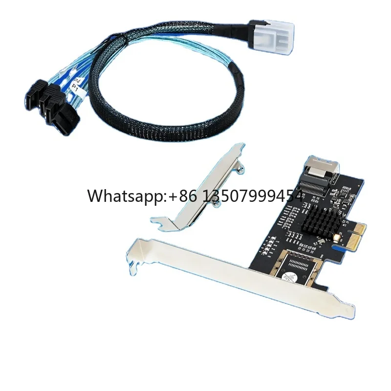 PCIe X1 ST5108 Internal SAS to 4 SATA 6Gbps Adapter Card in Stock