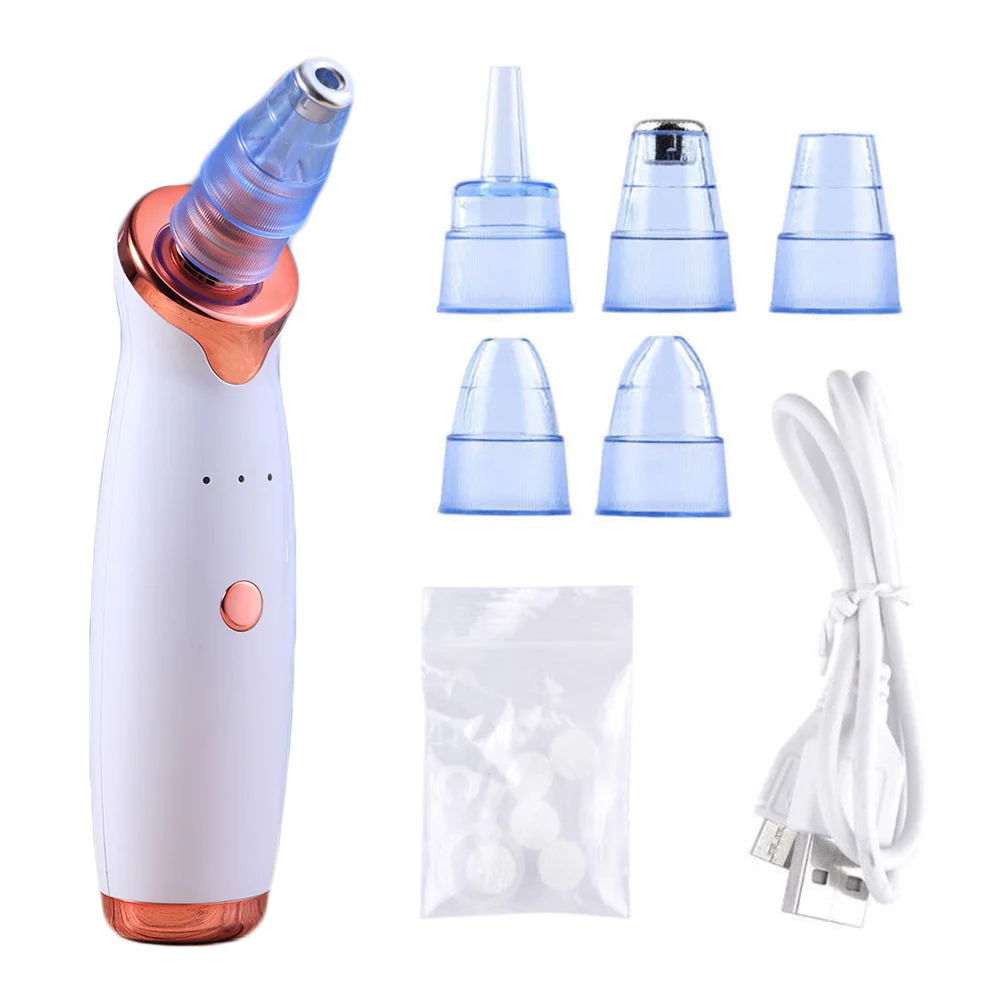 

5 Probes Electric 53Kpa Strong Suction Rechargeable Portable Nose Pore Vacuum Facial Skin Cleansing Tool