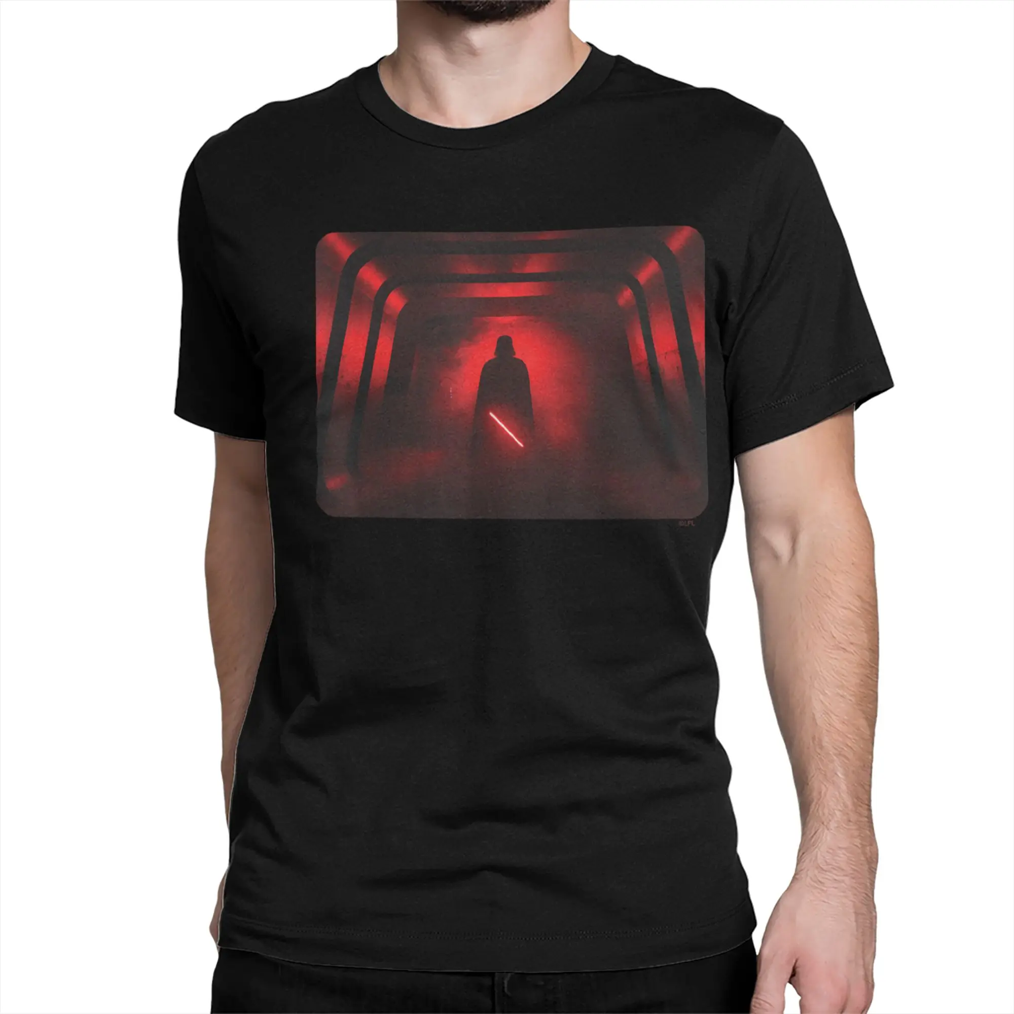 Darth Maul Vader Red Lightsaber Shadow Men Women's T Shirt Funny Tee Shirt O Neck T-Shirt 100% Cotton Graphic Printed Tops