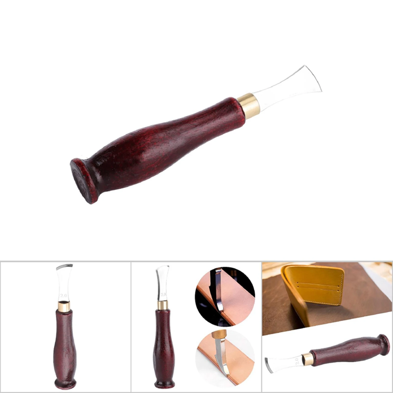 Leather Shallow Slot Edge Line Edge Device Trimmer Leather Crimping Tools 1mm 2mm