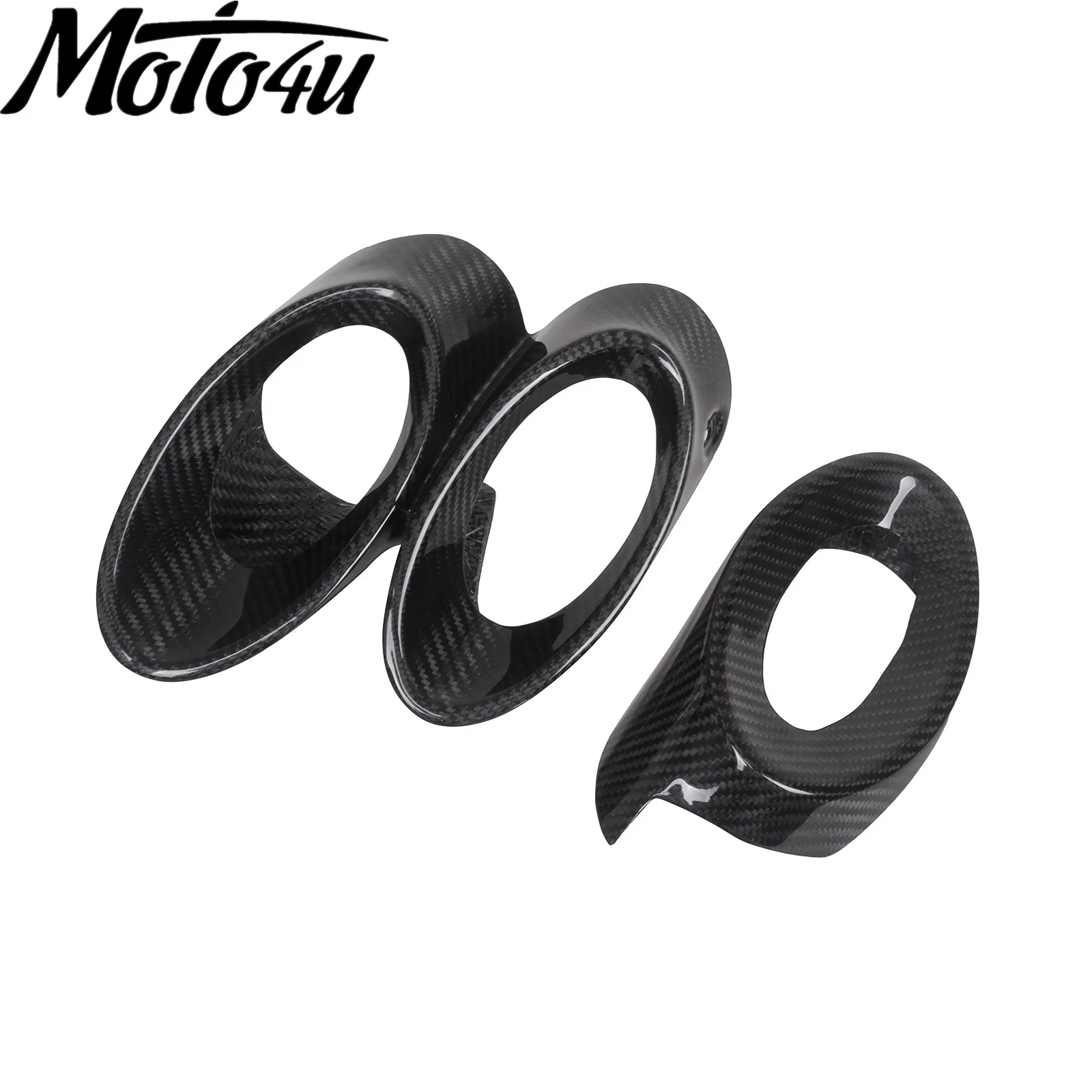 Carbon Fiber Motorcycle Exhaust Cover Exhaust End Cap For Triumph Rocket III 2020 2021 2022