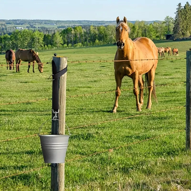 Horse Feeding Bucket Strap For Water Buckets, Hay Nets, Adjustable Nylon Livestock Feeding Becket Belt Farm Hanging Strap Rope