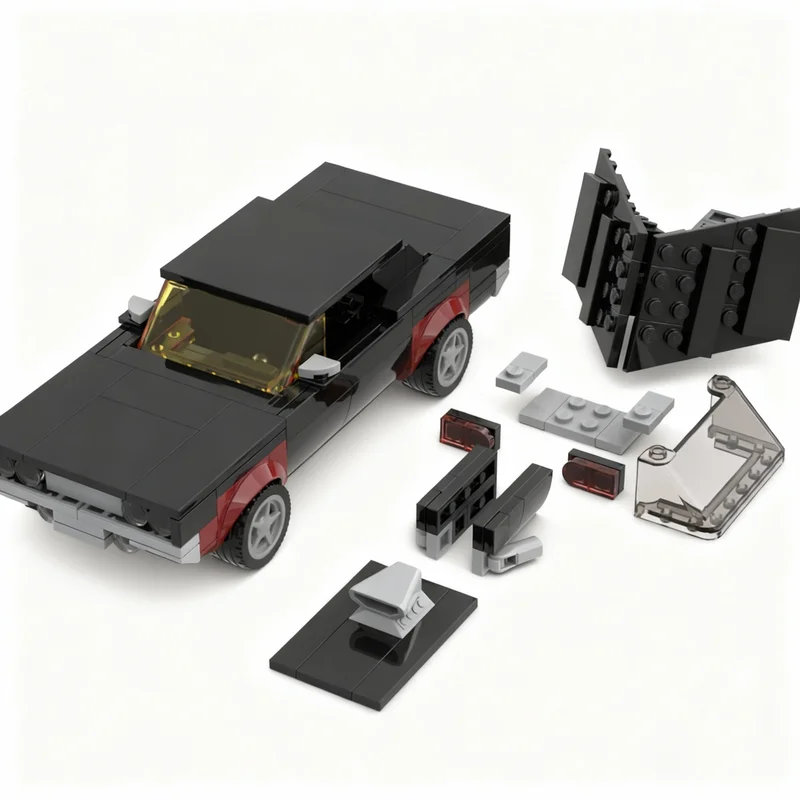 325pcs MOC Plymouth Road Runner City Champions Model Building Blocks Construction Toy Christmas Gifts DIY Creative Idea Assemble view 2